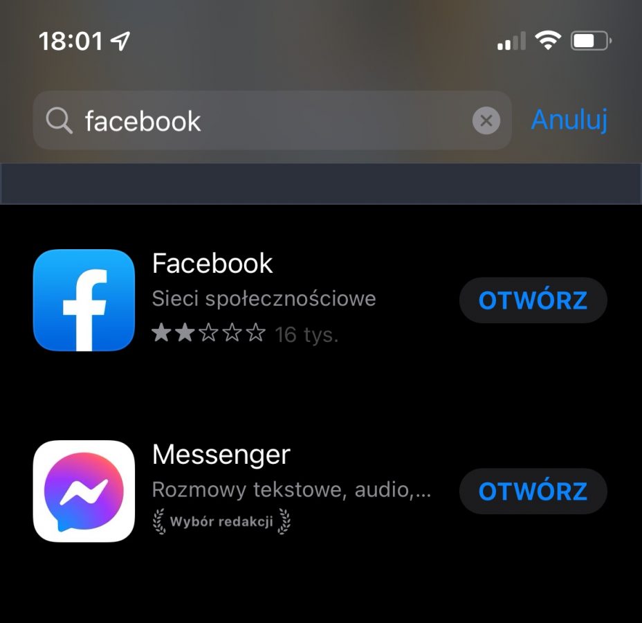 Facebook messenger App Store