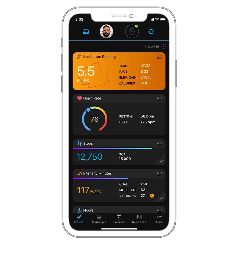 aplikacja garmin connect app