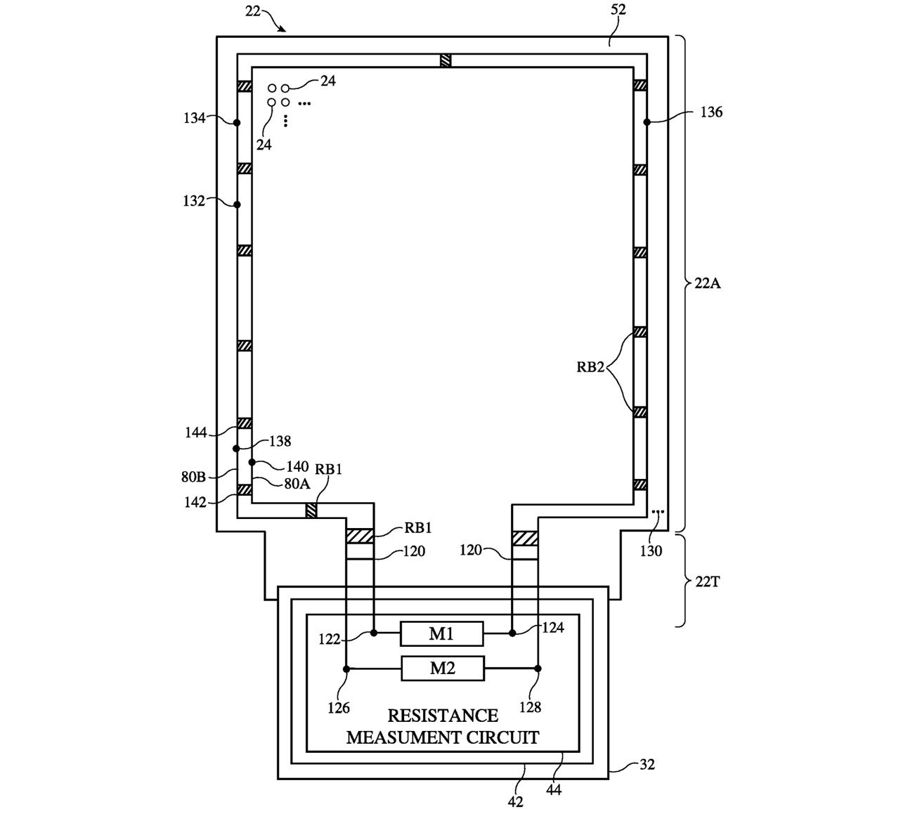 apple patent wykrywający uszkodzenia wyświetlacza screen crack detection tool