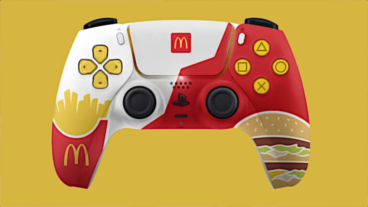 Precz z tłustymi łapskami od tego Dual Sense'a, Sony nie pozwala! (źródło: McDonald's)