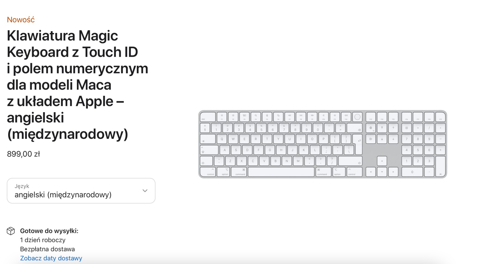 Magic Keyboard z Touch ID