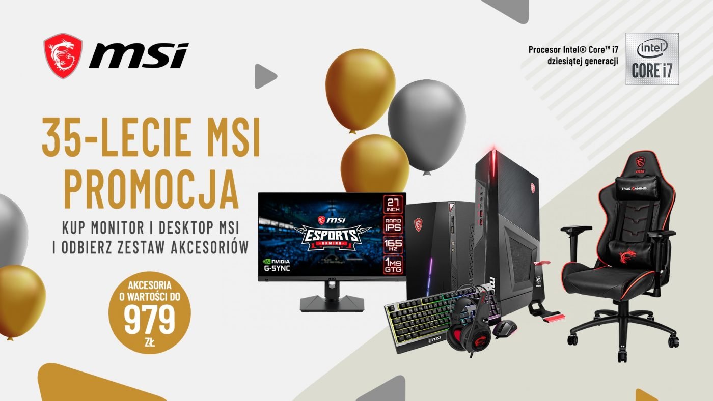 promocja na 35. urodziny marki MSI