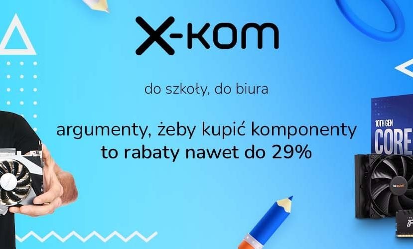 promocja x-kom back to school komponenty