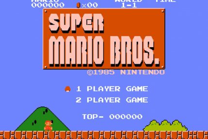Ekran tytułowy Super Mario Bros