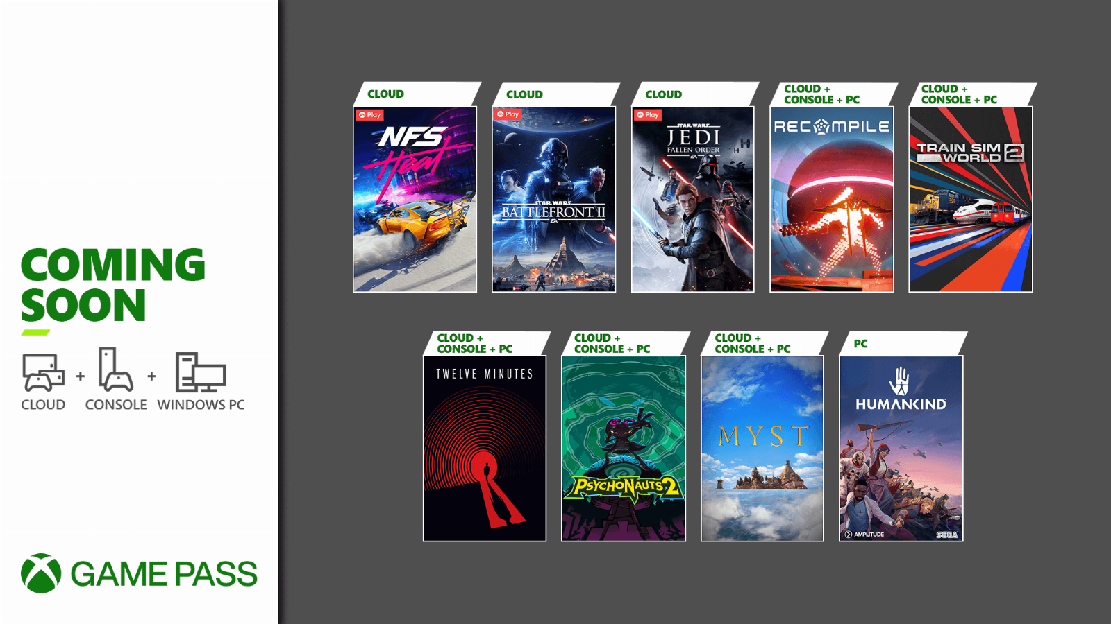 Xbox Game Pass Mid-August 2021