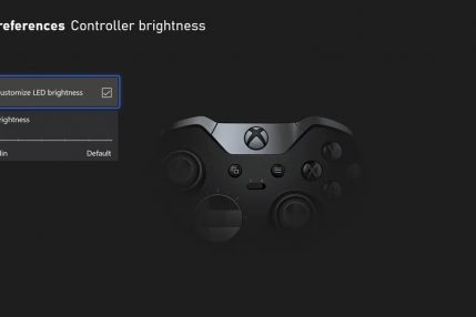 Ustawienia kontrolera w trybie nocnym Xbox (źródło: The Verge)