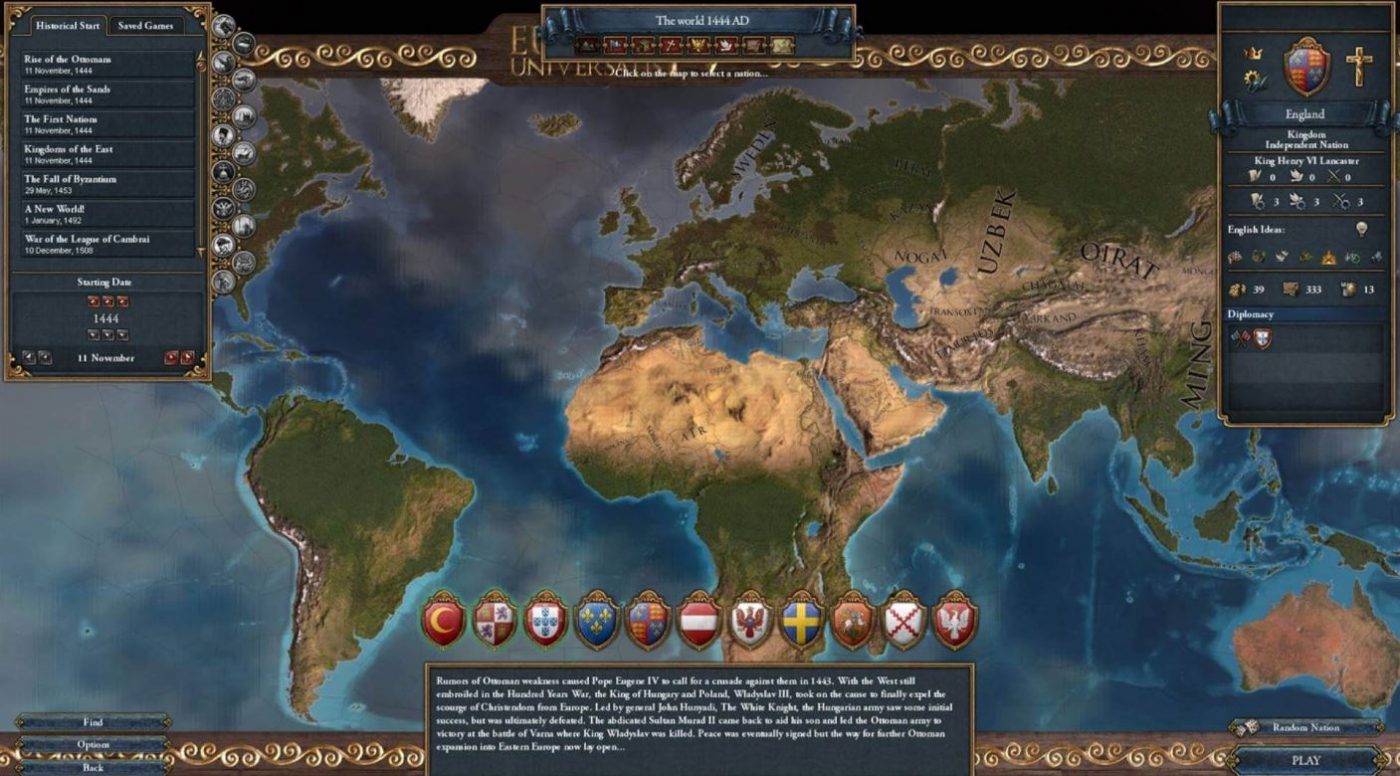 Europa Universalis IV za darmo PC Epic Games Store Promocja