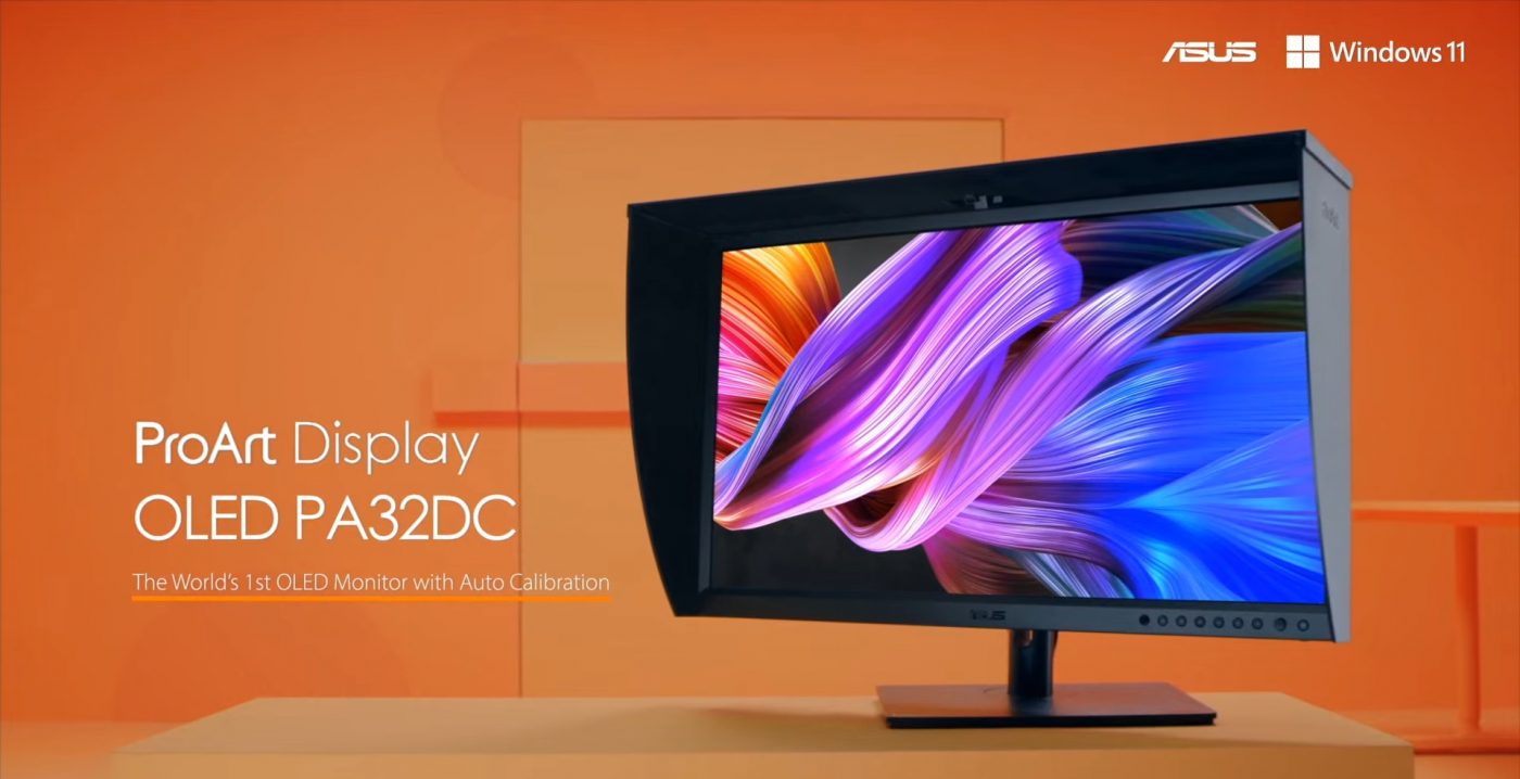 asus create the uncreated proart display oled pa32dc