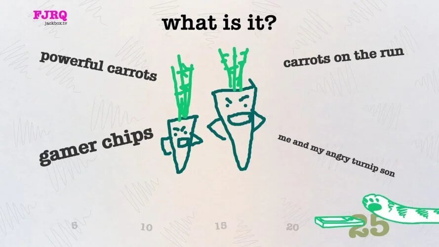 Drawful 2 to jedna z niewielu produkcji, która pozwoli zabłsynąć artystom w grupie (źródło: JackBox Games)