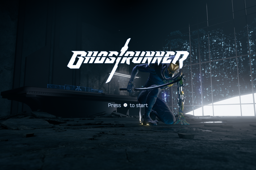 Ghostrunner - ekran tytułowy