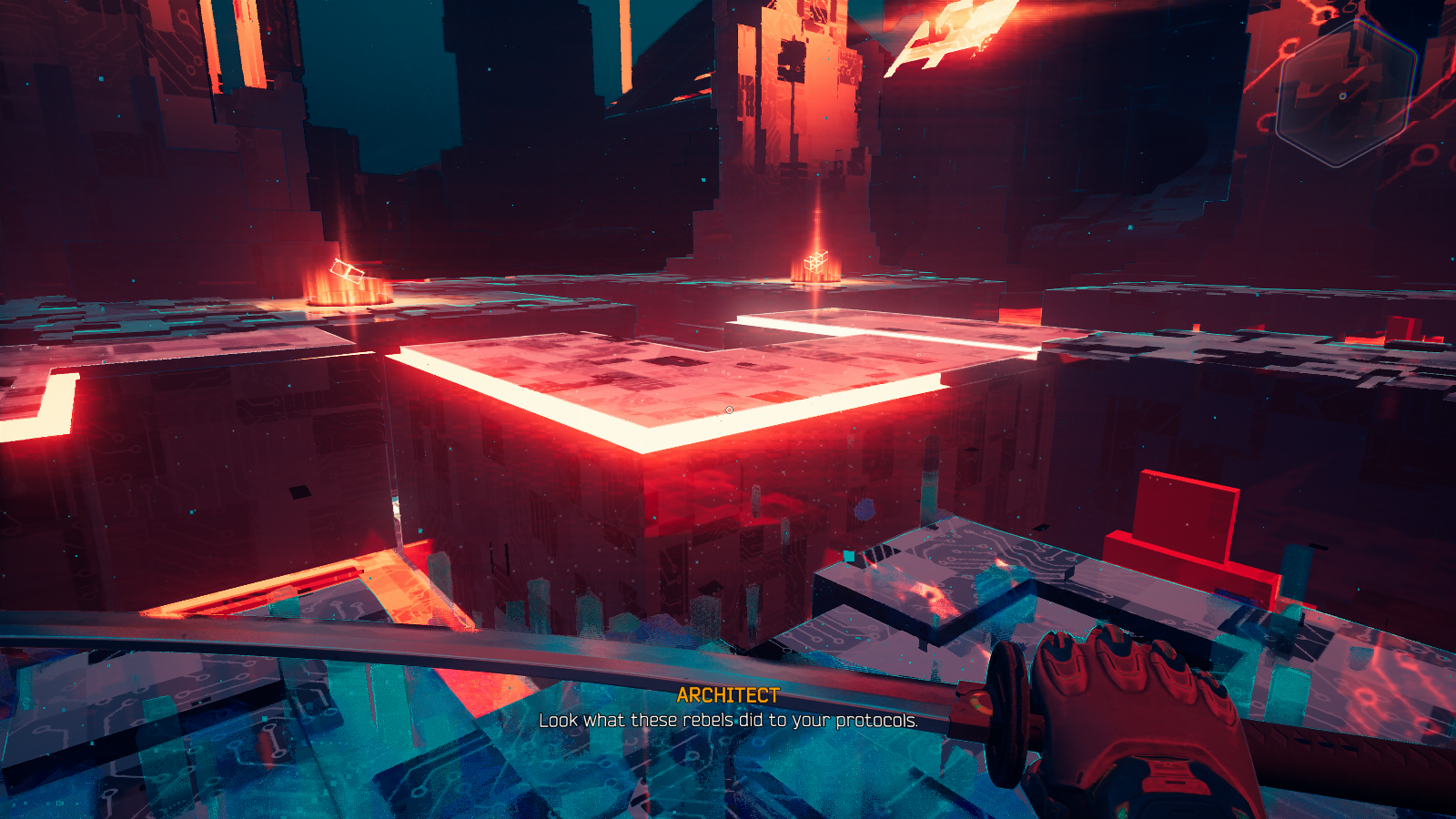 Cybervoid - miejsce, w którym przygotowujemy się do walki z żołnierzami Mary. Tutaj układamy Tetris 3D, co by ulepszyć jedną z zdolności Ghostrunnera