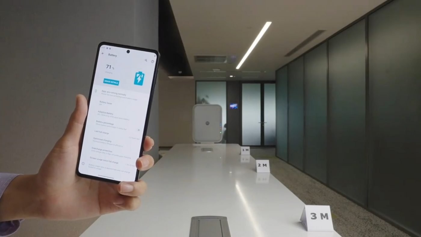 motorola ładowanie na odległość space charging