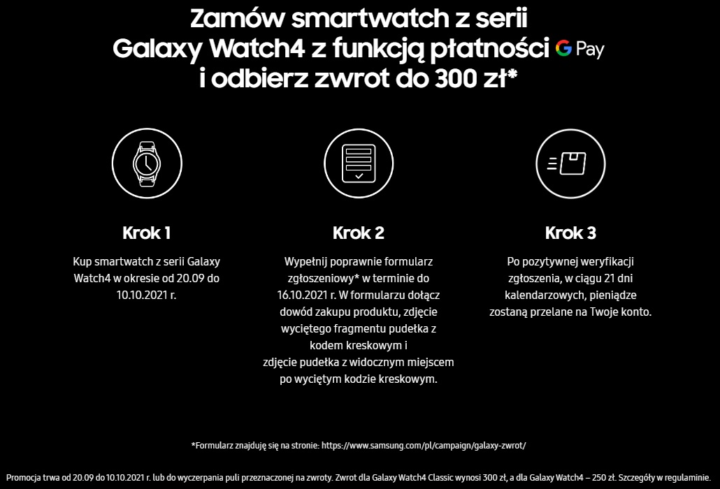 promovja Samsung Galaxy Watch 4 Classic zwrot cashback