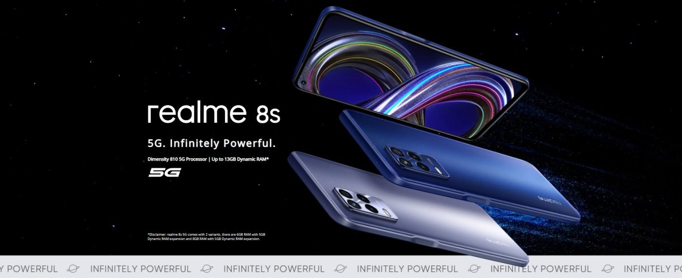 smartfon realme 8s 5G smartphone