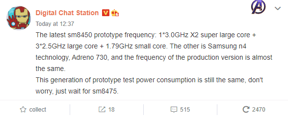 Qualcomm Snapdragon 898 specyfikacja