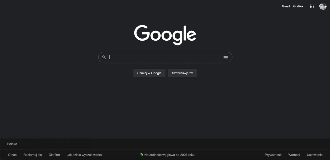 google dark mode