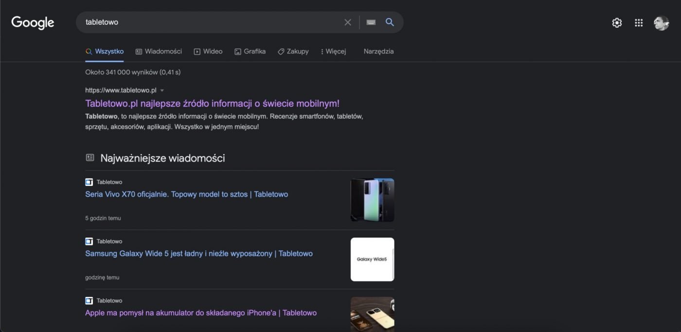 google dark mode