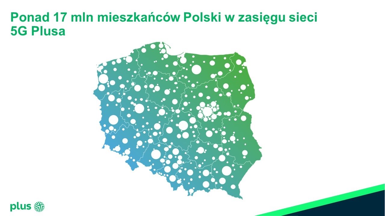 5G Plusa zasięg październik 2021
