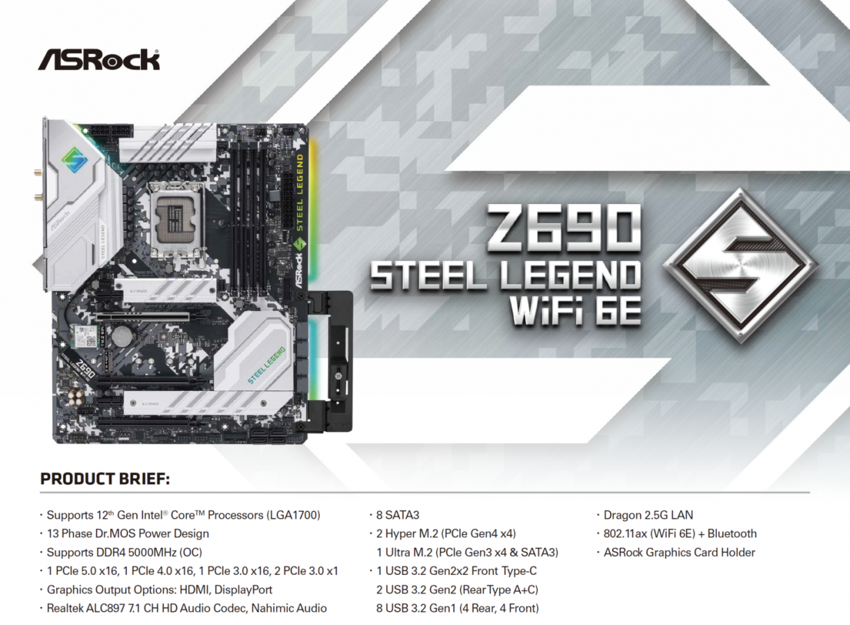 ASRock Z690 Steel Legend