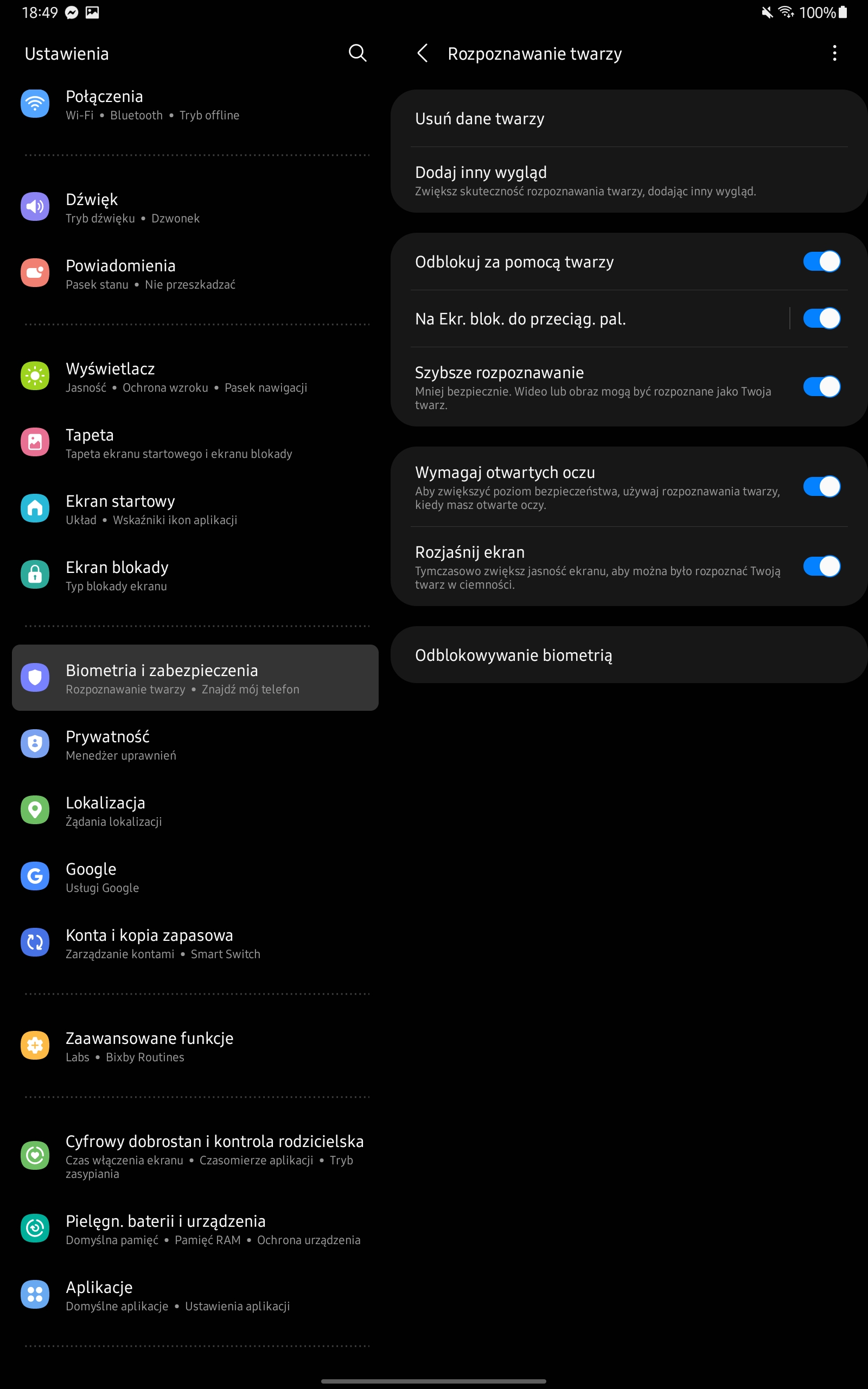 Samsung Galaxy Tab S7 FE zrzut ekranu