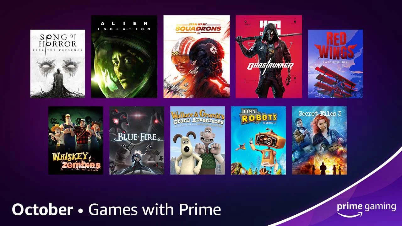 Amazon Prime Gaming - październik 2021