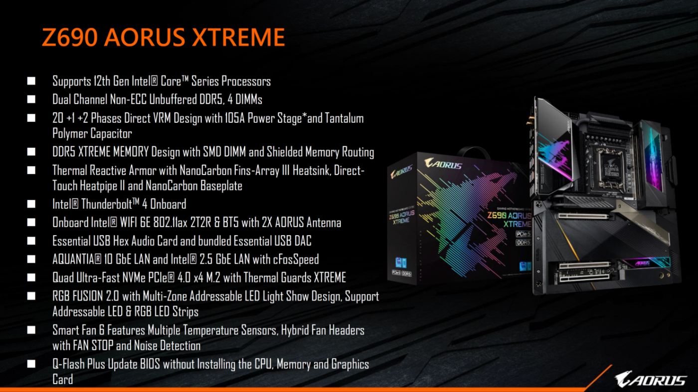 Gigabyte Z690 Aorus Xtreme