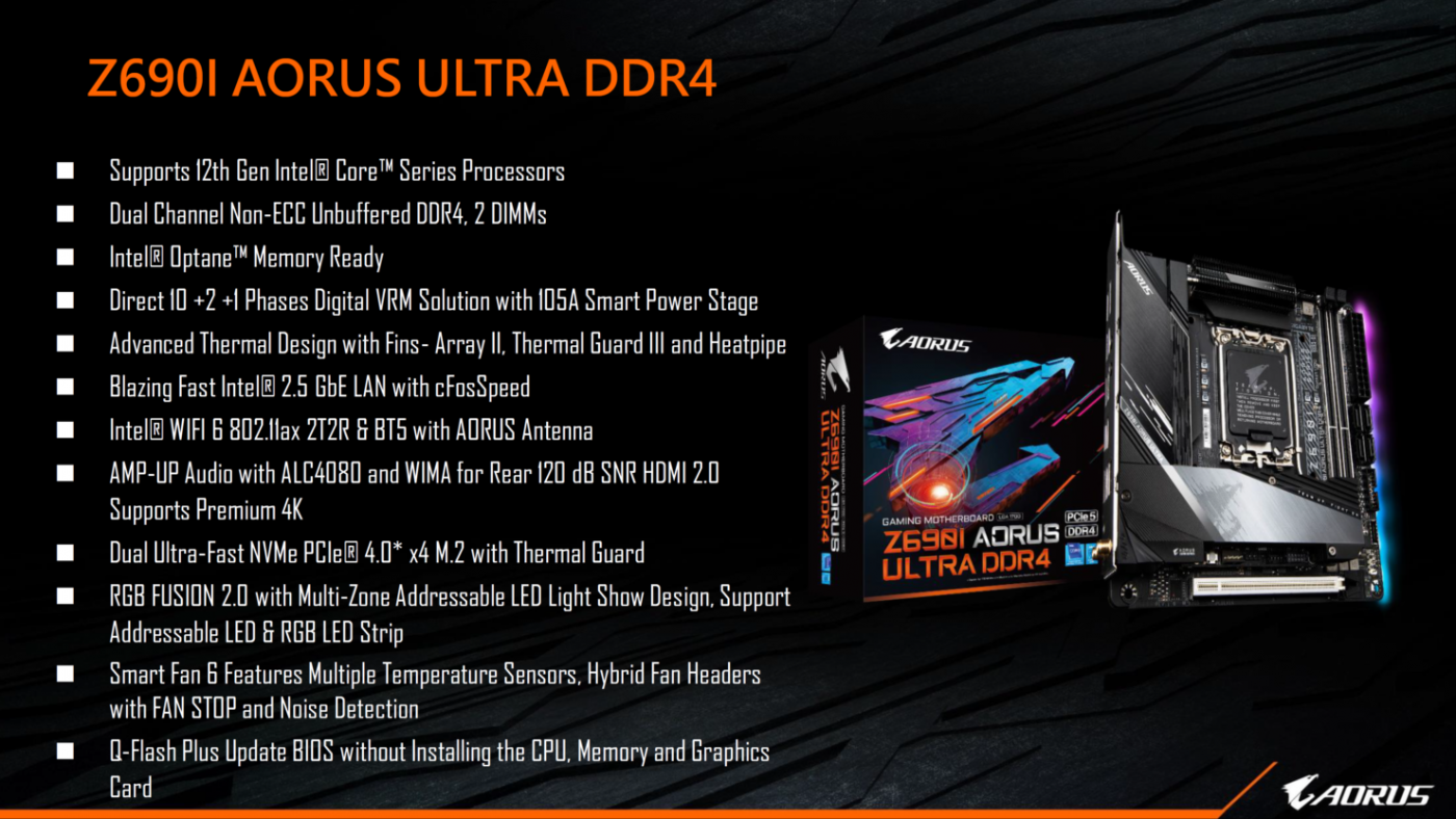 Gigabyte Z690 Aorus ultra