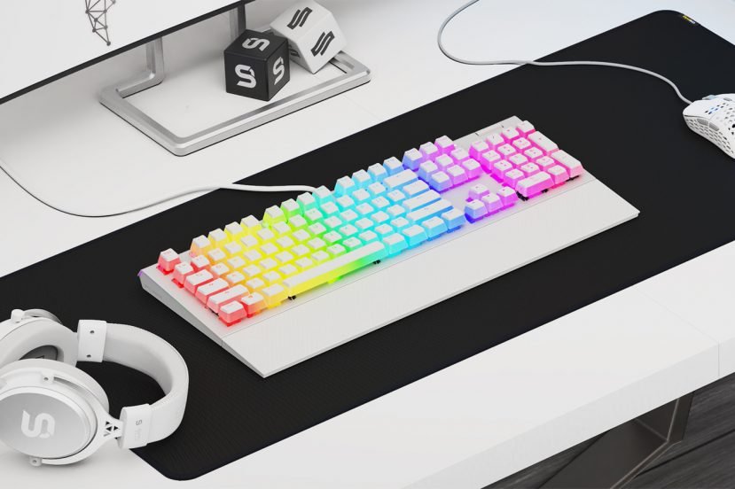 SPC Gear GK650K Omnis Onyx White