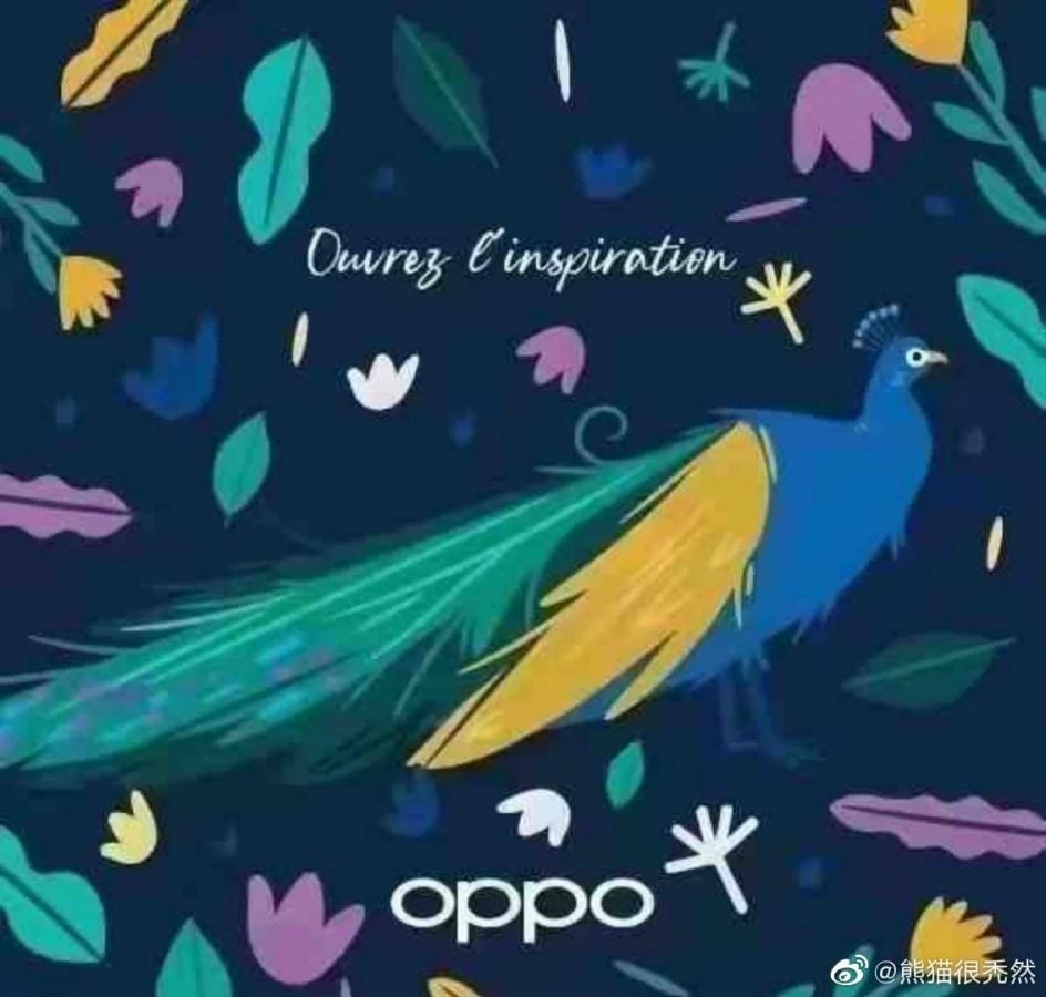 składany smartfon Oppo Peacock plakat