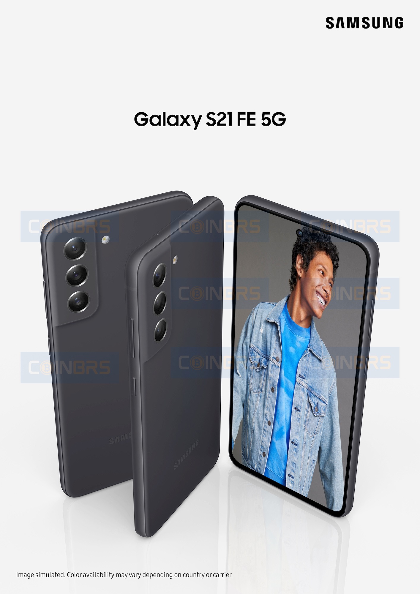smartfon Samsung Galaxy S21 FE smartphone render