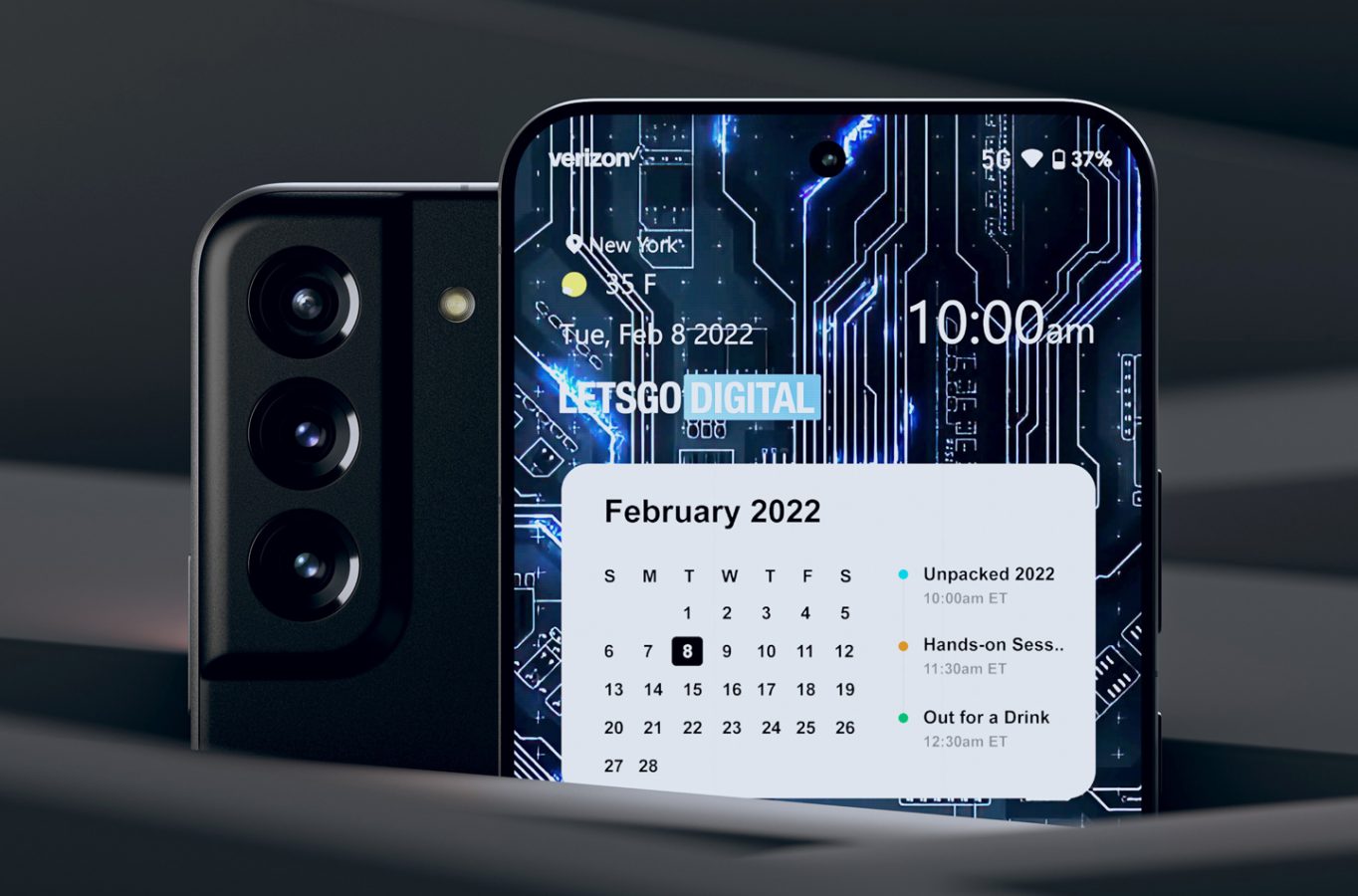 Mówi się, że Samsung Galaxy S22 zobaczymy w styczniu 2022 roku. Oby to był wariant z Exynosem 2200 (źródło: Let's Go Digital)