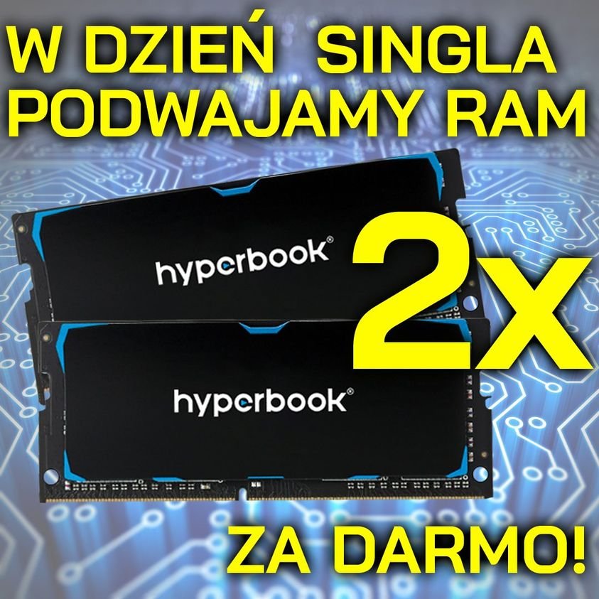 Hyperbook 2x ram dzień singla