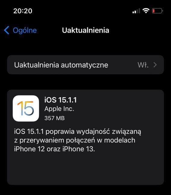 iOS 15.1.1