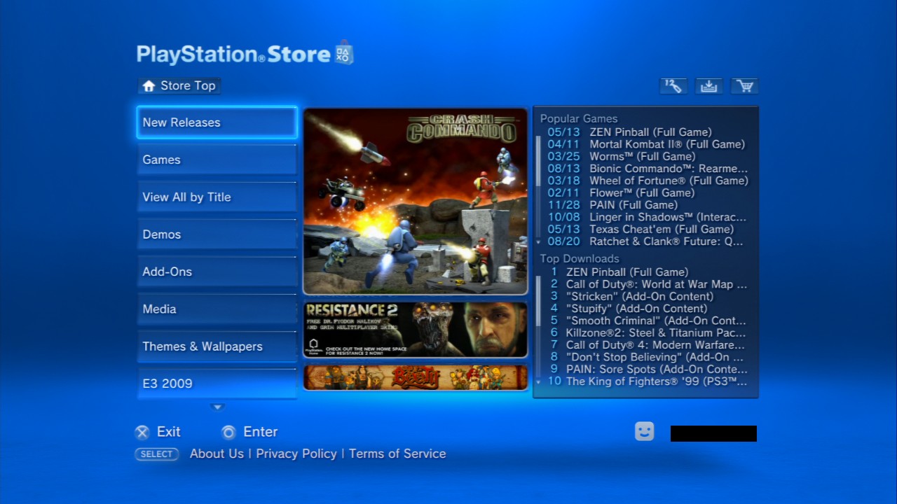 Tak PlayStation Store wyglądało w 2009 roku (źródło: Reddit)