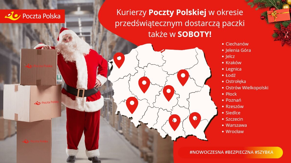 Lista miejscowości, w jakich Poczta Polska już wczoraj doręczyła mnóstwo paczek. Na szczęście, nie jest ona ostateczna.