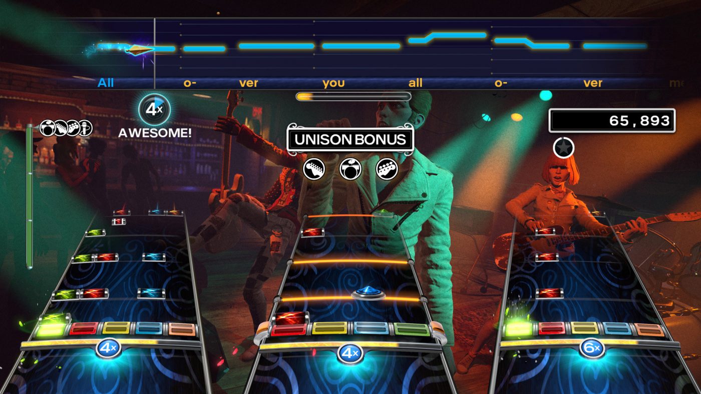 Nie dość, że Rock Band 4 pozwalał na tymczasowy import piosenek z wszystkich poprzednich gier, to jeszcze do dzisiaj dostaje DLC w postaci dwóch utworów tygodniowo. Seria gier, która niewątpliwie jest opus magnum studia Harmonix