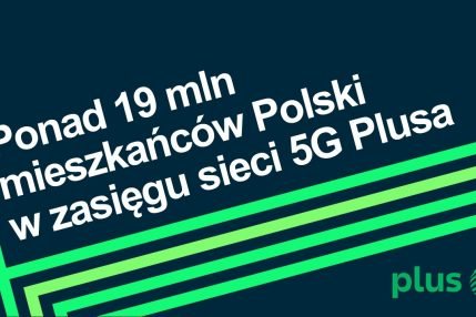 5G Plus zasięg grudzień 2021 19 mln mieszkańców Polski