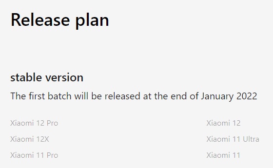 Xiaomi MIUI 13 aktualizacja