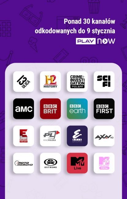 Nowe kanały w PLAY NOW i PLAY NOW TV bez dodatkowych opłat