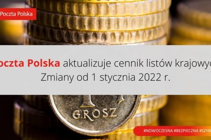 Poczta Polska nowy cennik od 1.01.2022