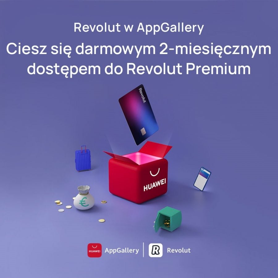 Revolut w AppGallery promocja Huawei