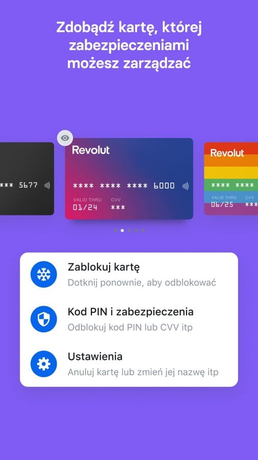 aplikacja Revolut app