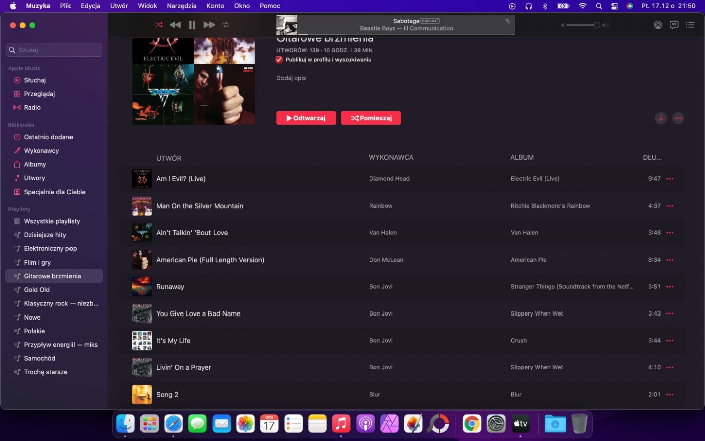 Apple Music na macOS