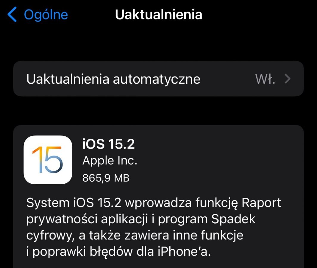 iOS 15.2