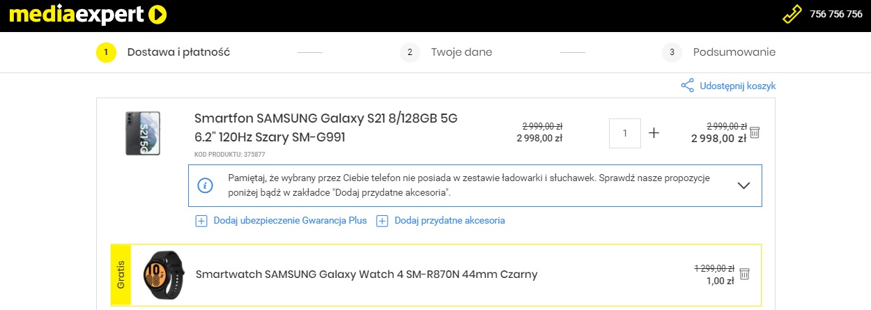 promocja Samsung Galaxy S21 Galaxy Watch 4 za darmo