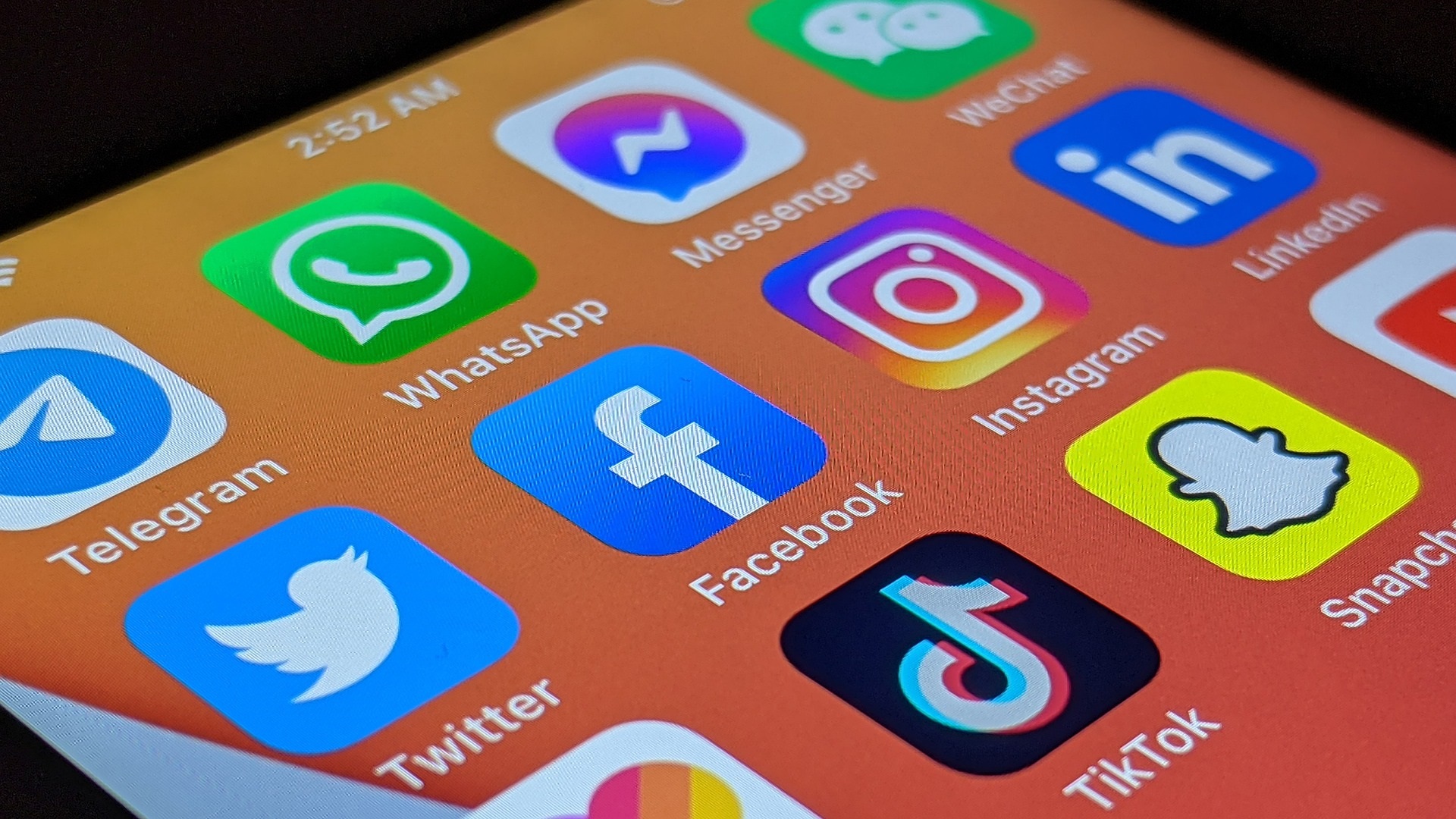 social media Facebook Messenger Twitter Instagram WhatsApp Snapchat TikTok LinkedIn logo