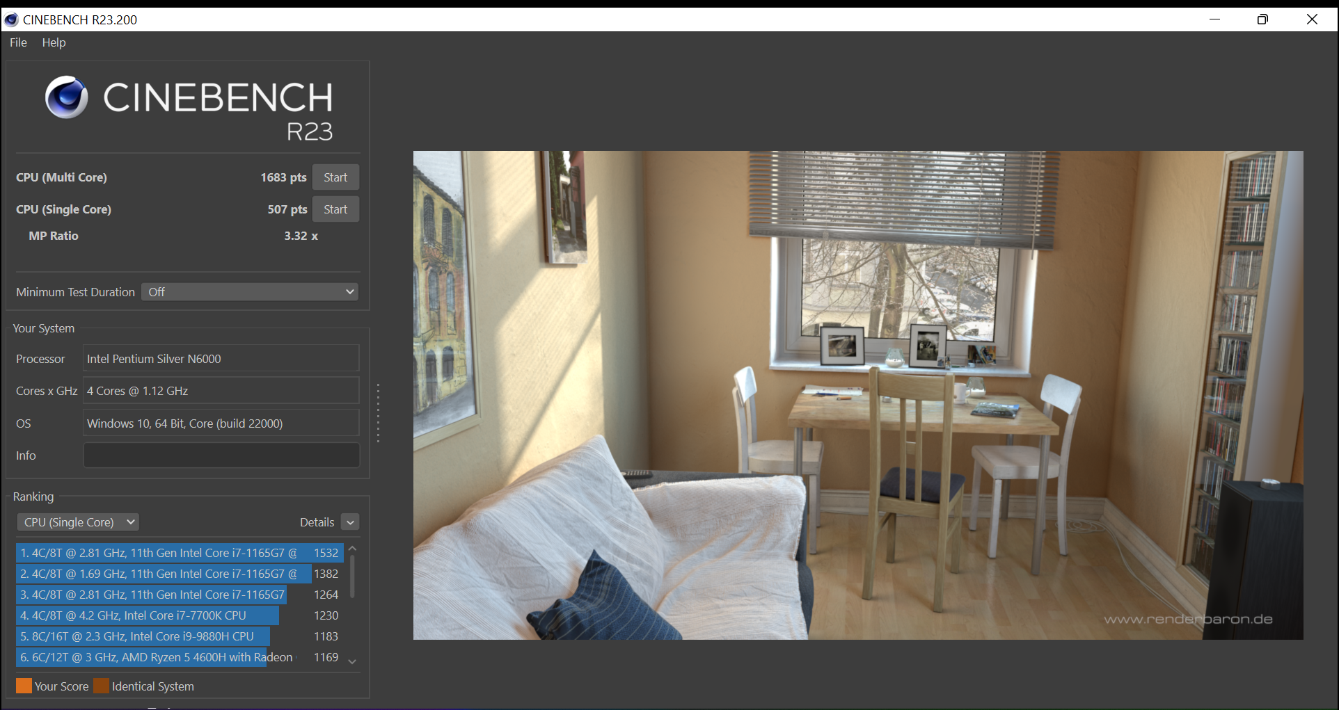 Asus Vivobook Slate Cinebench