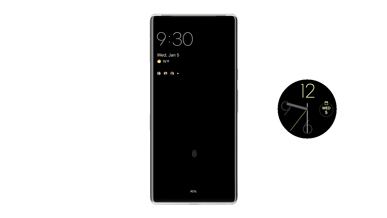 Google Android nowe funkcje CES 2022 odblokowanie urządzenia smartwatch z Wear OS