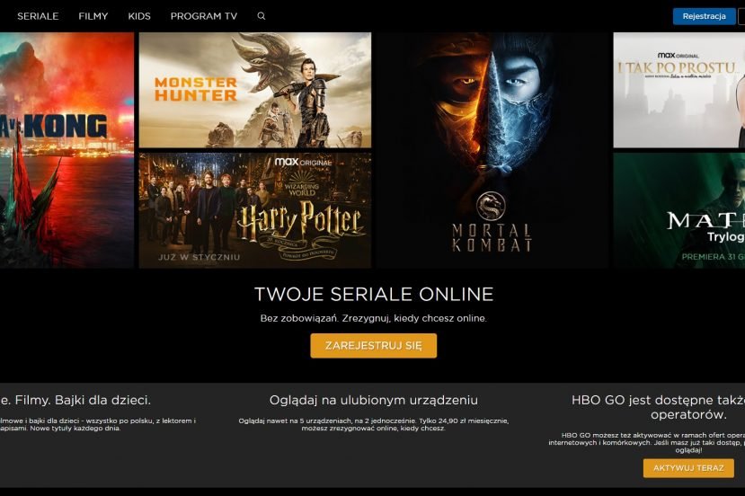 HBO GO główna 14 stycznia 2022 roku