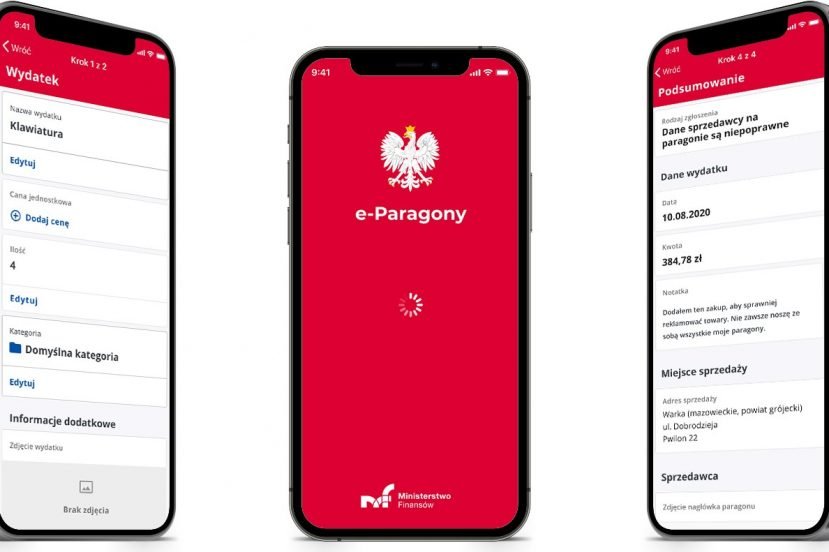aplikacja e-Paragony